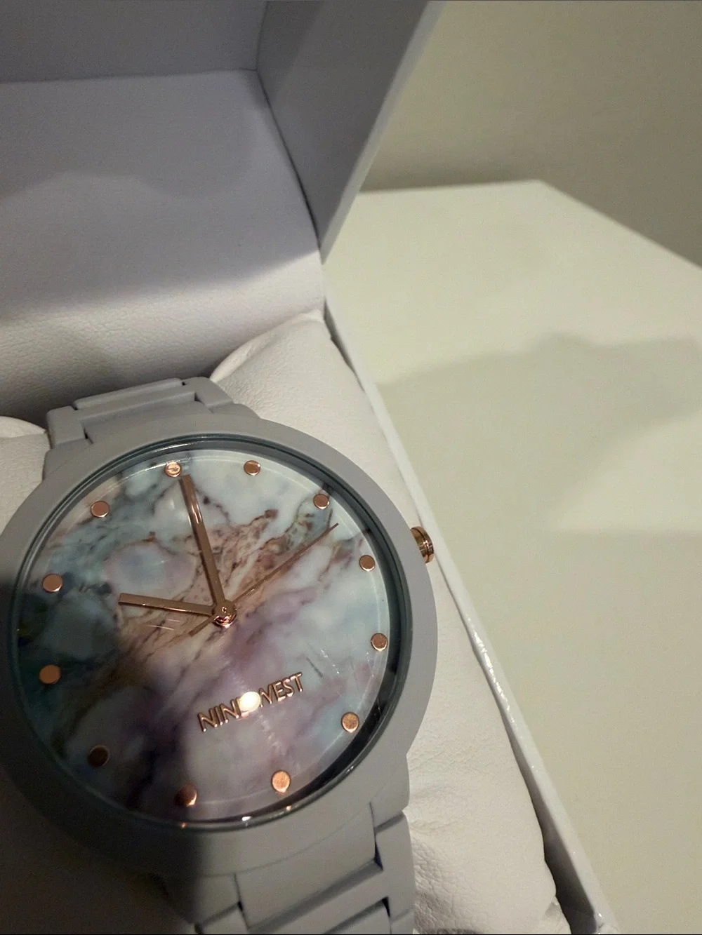 Nine West Marble Dial Accent Watch